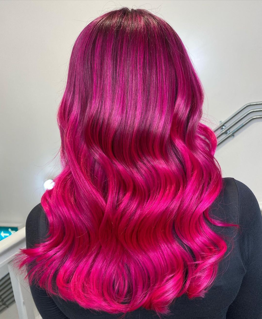 pastel orange pink hair